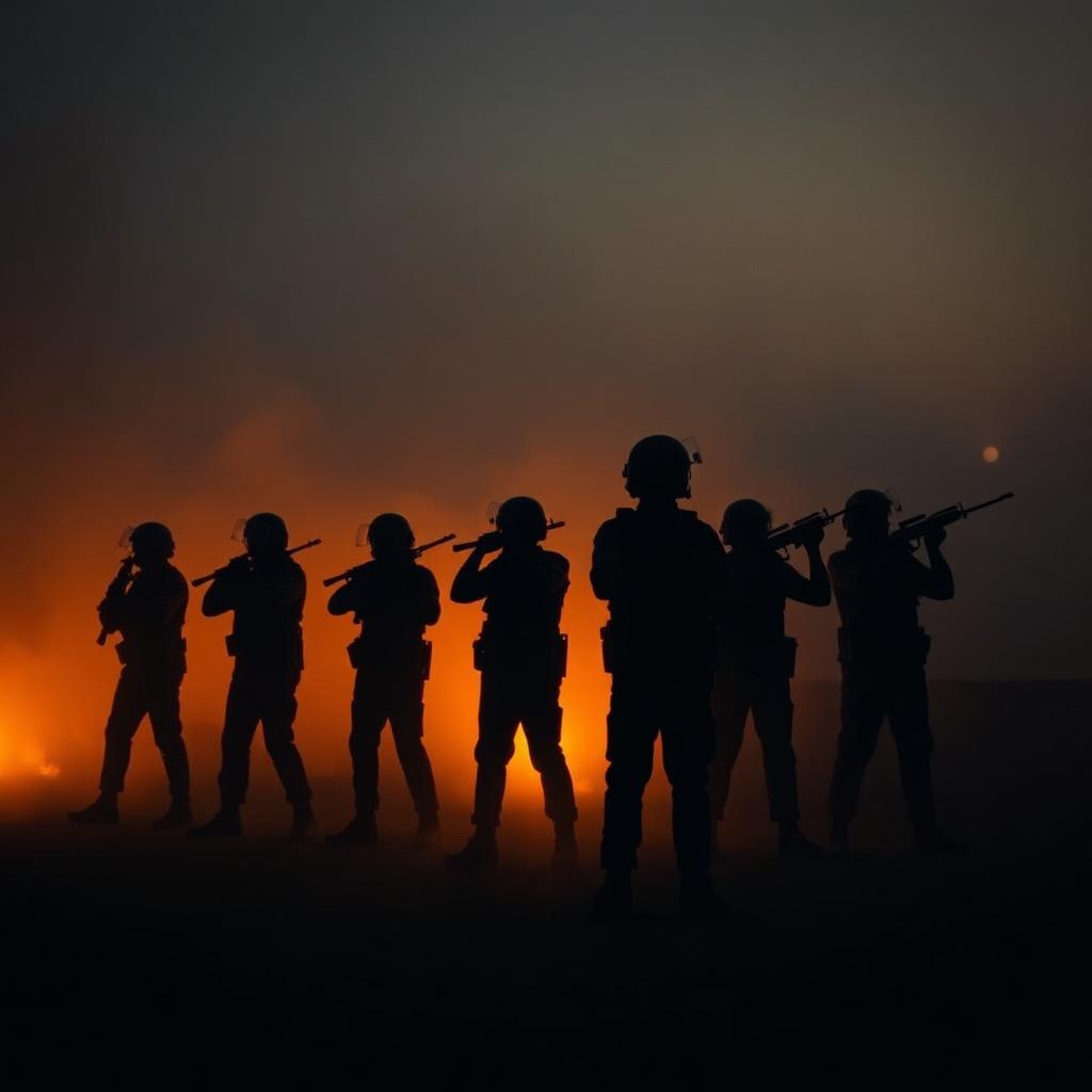 Rakshak Security Services personnel during a training drill